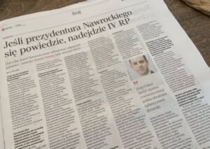 Wywiad dla dziennika Rzeczpospolita
